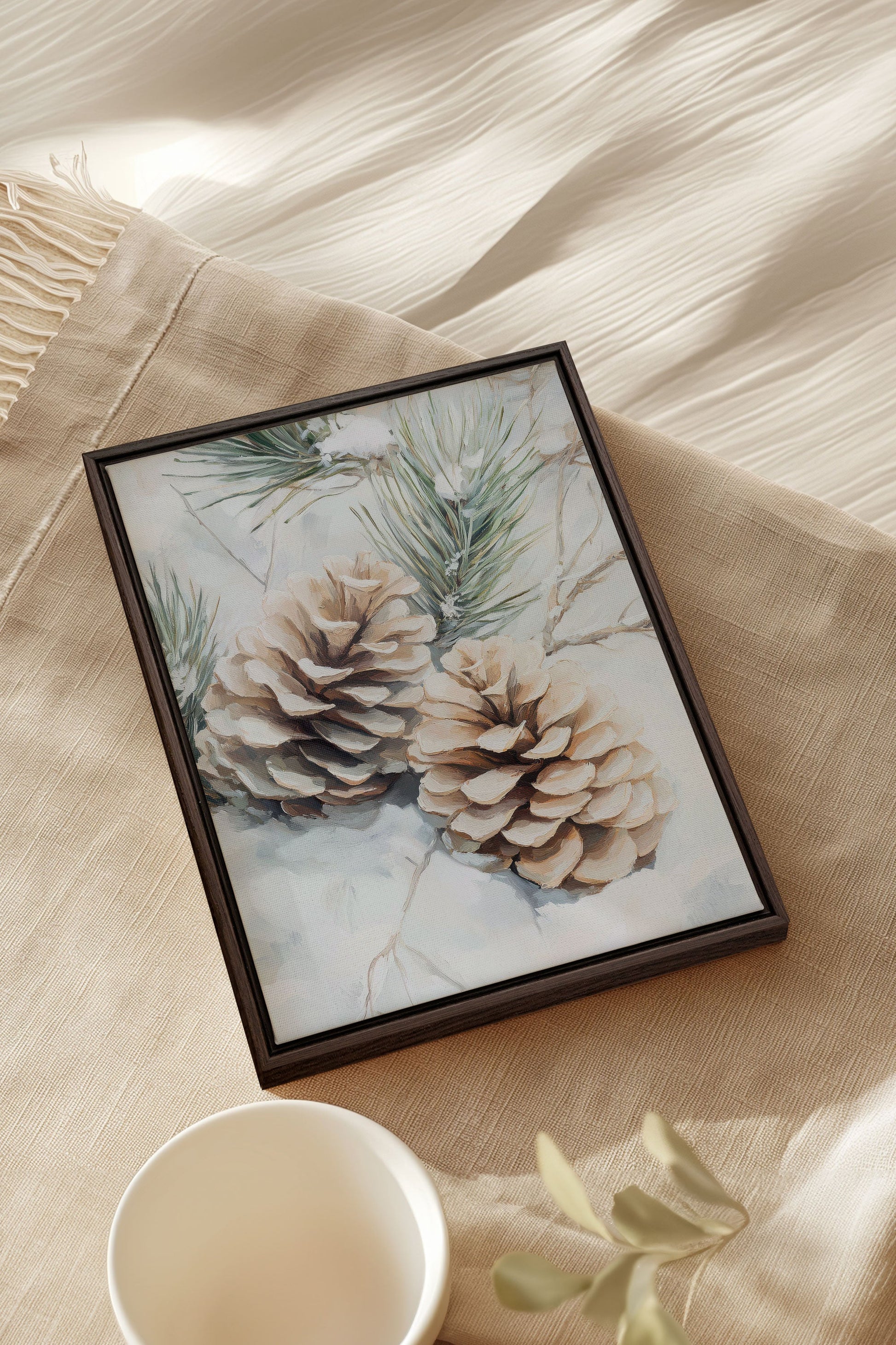 Frost Splashes, Stretched Canvas Artwork