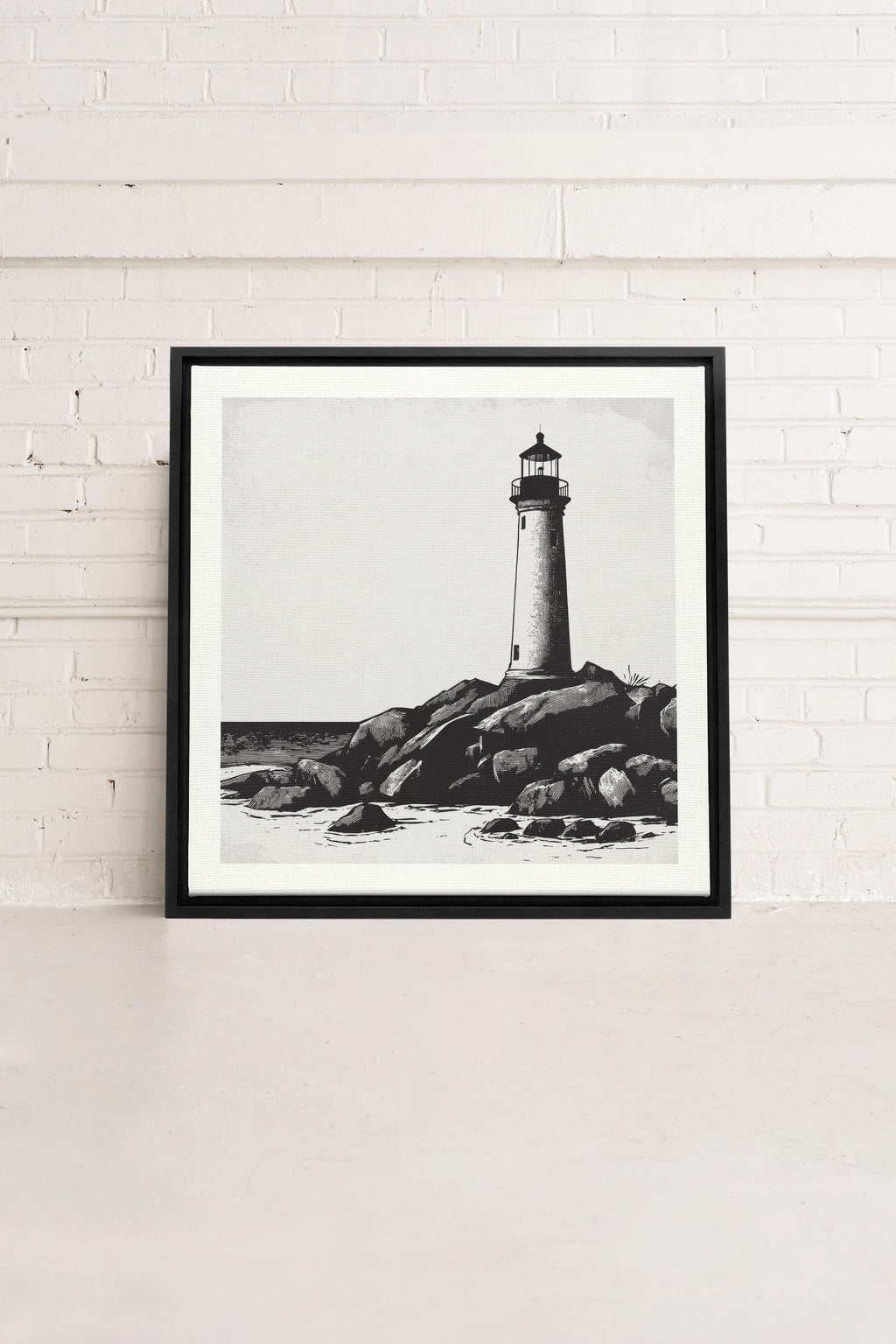 Rocky Shore Light, Stretched Canvas Artwork