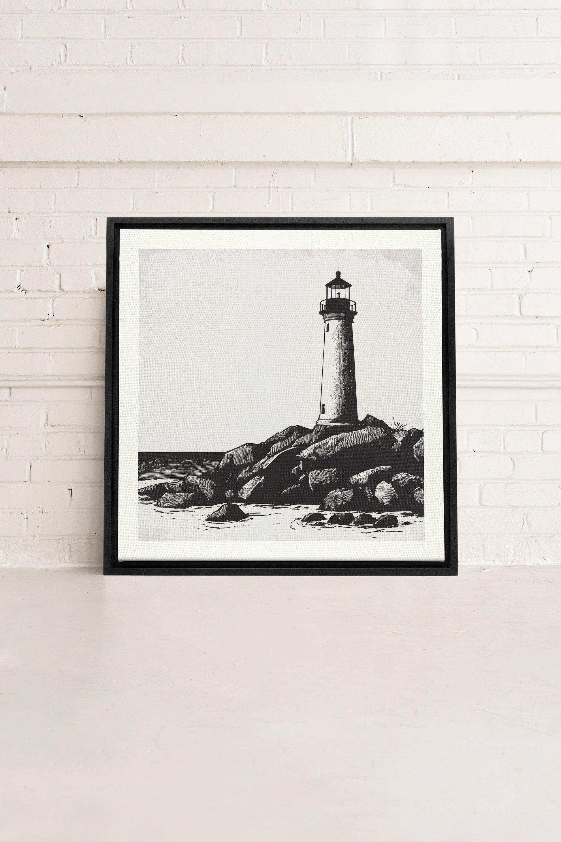 Rocky Shore Light, Stretched Canvas Artwork