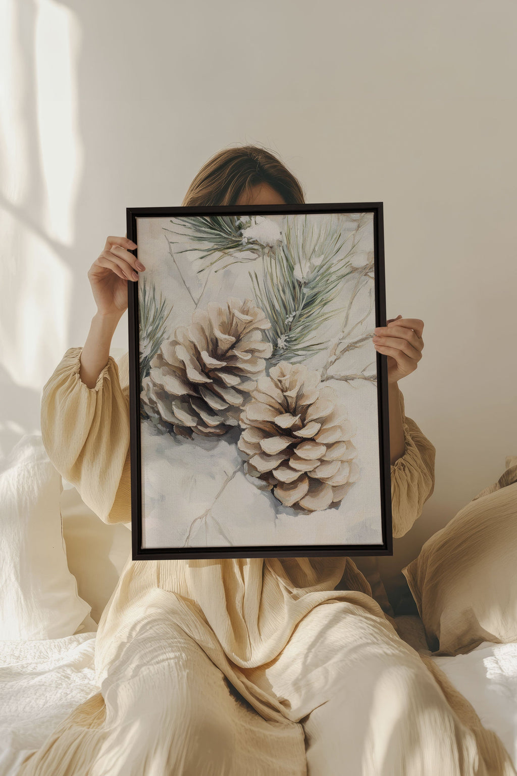 Frost Splashes, Stretched Canvas Artwork