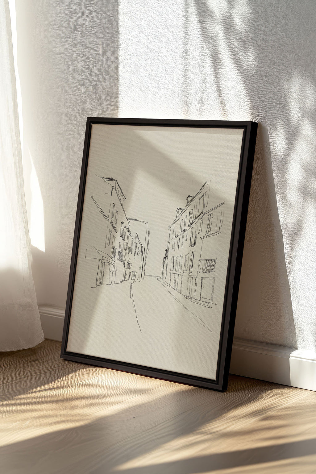 Urban Sketch, Stretched Canvas Artwork