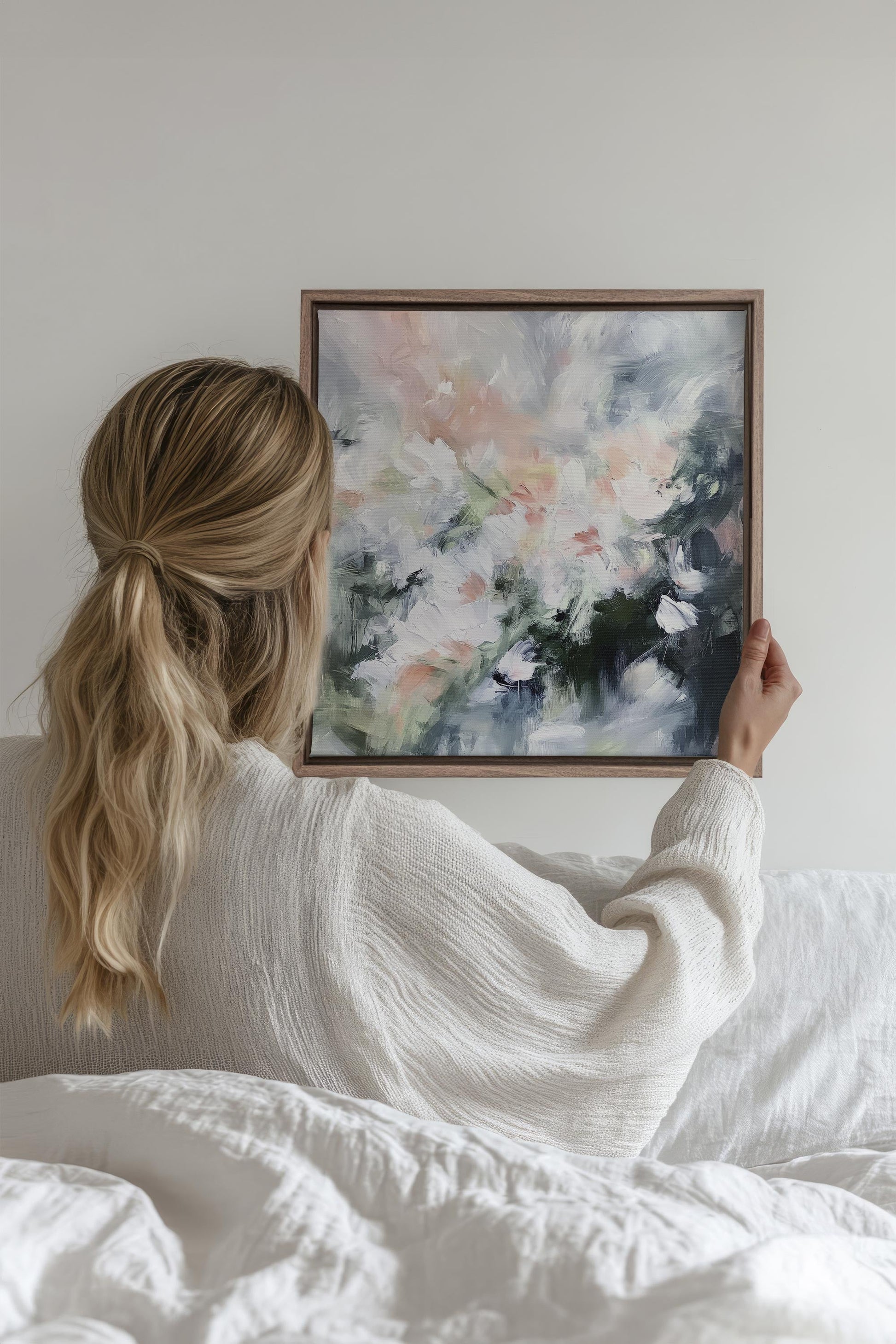 BLUSH HARMONY, Stretched Canvas Artwork