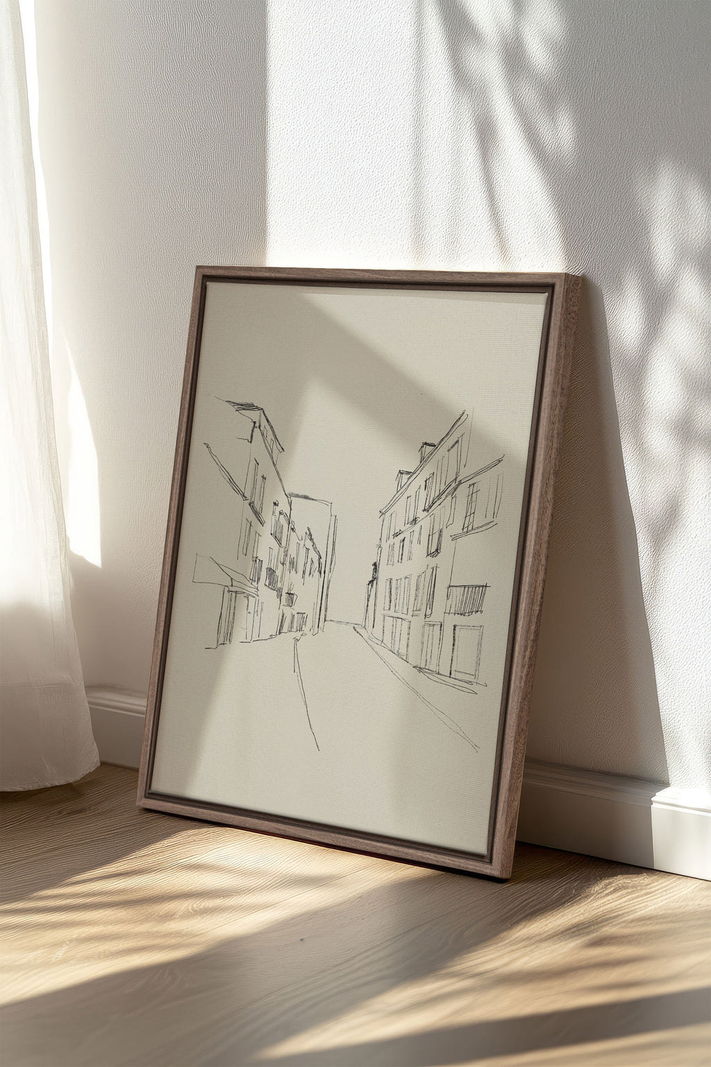 Urban Sketch, Stretched Canvas Artwork