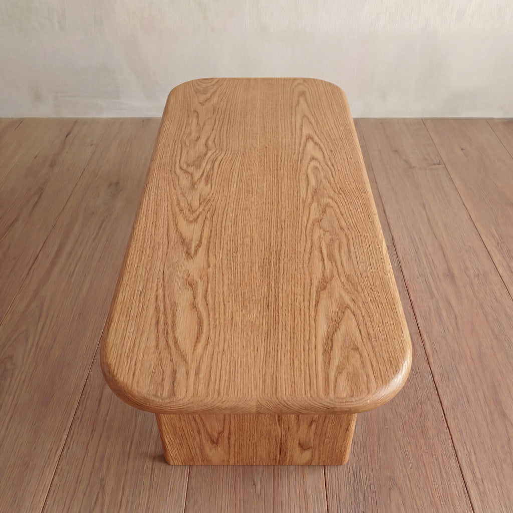 60 Inch Coffee Table in Red Oak