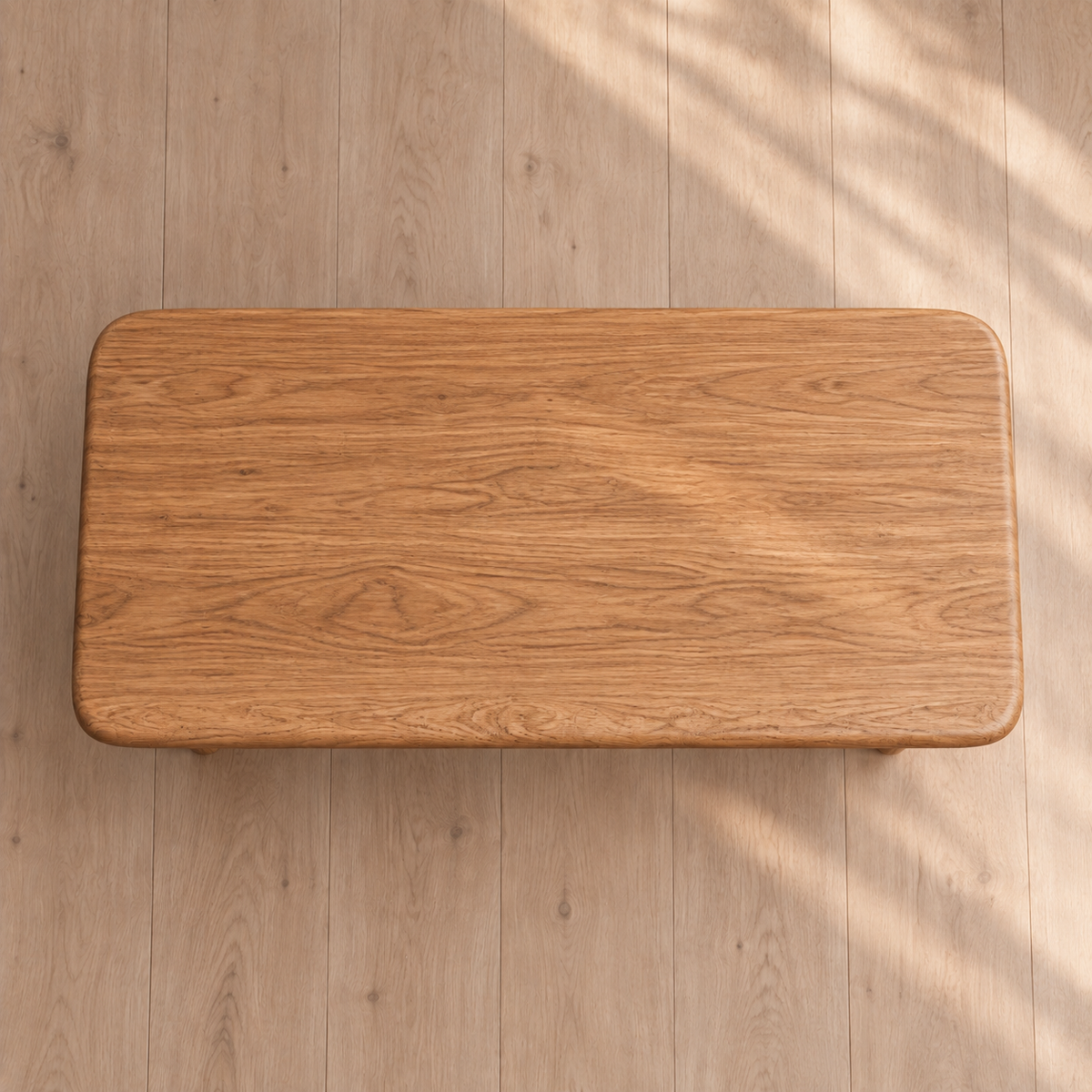 60 Inch Coffee Table in Red Oak