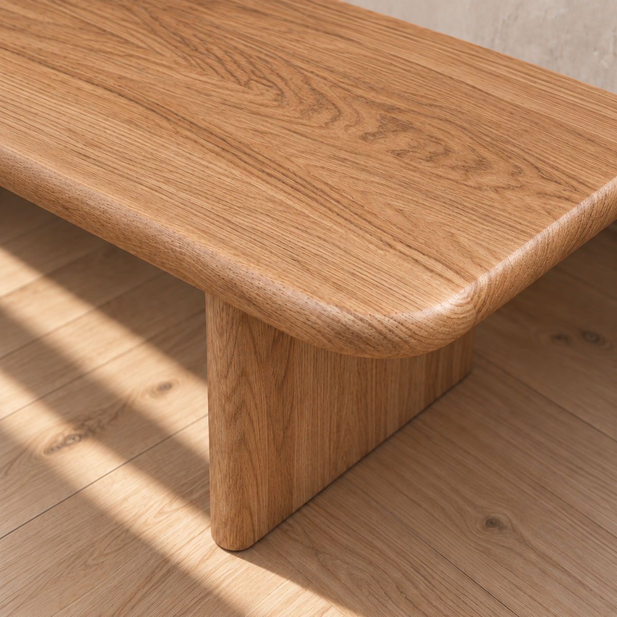 60 Inch Coffee Table in Red Oak