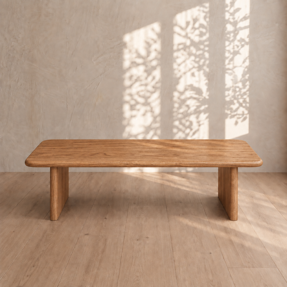 60 Inch Coffee Table in Red Oak