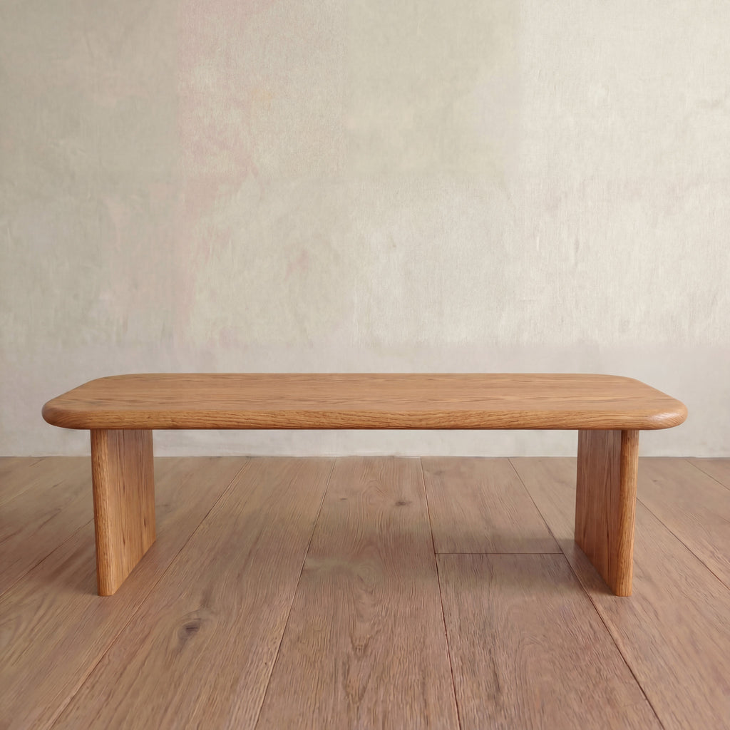 60 Inch Coffee Table in Red Oak