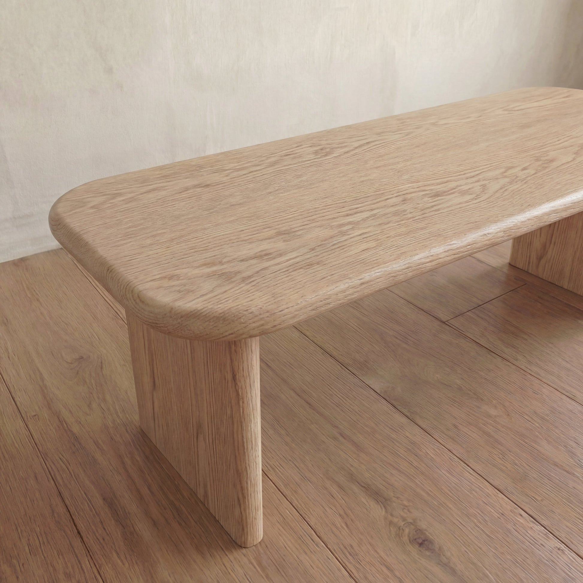 60 Inch Coffee Table in White Oak