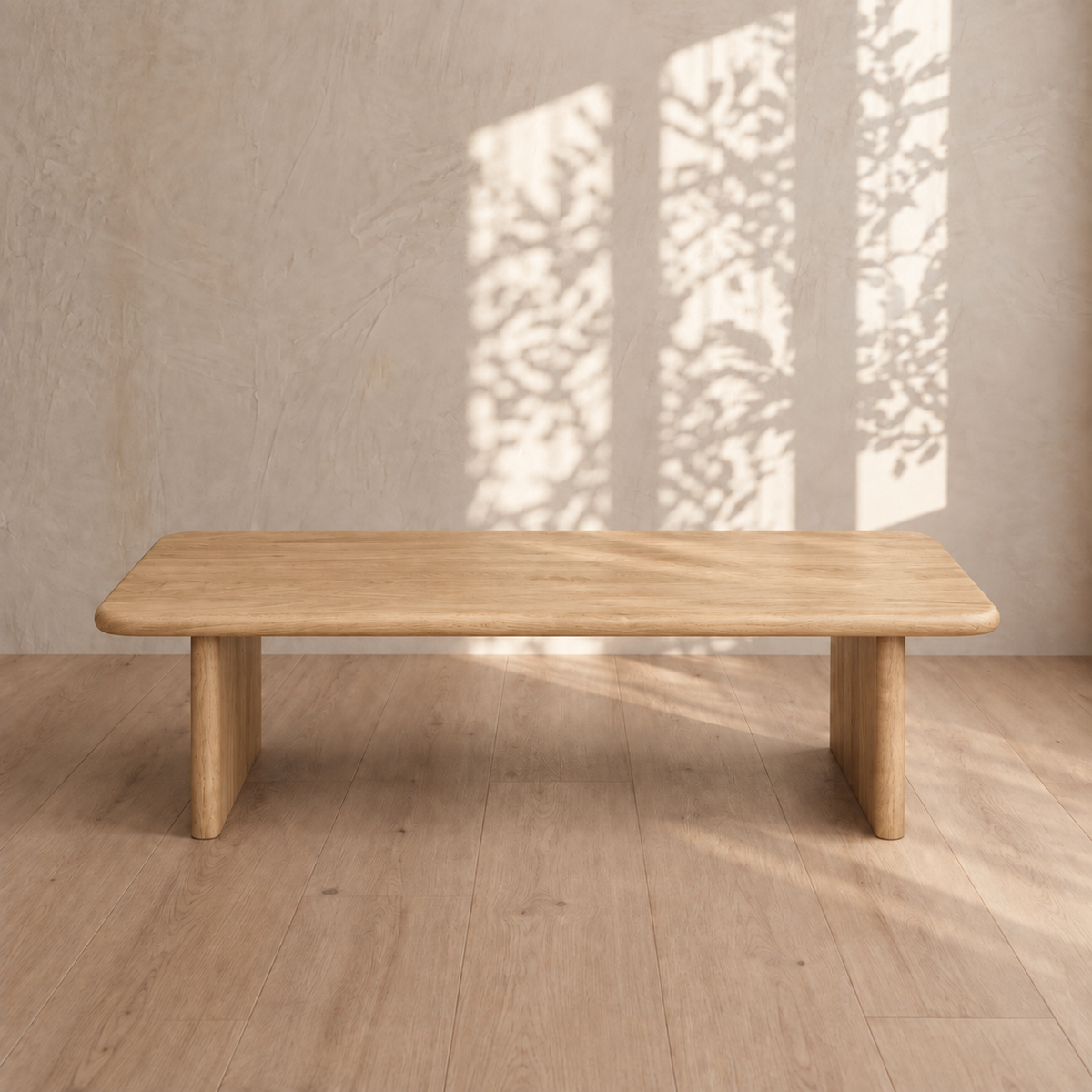 60 Inch Coffee Table in White Oak