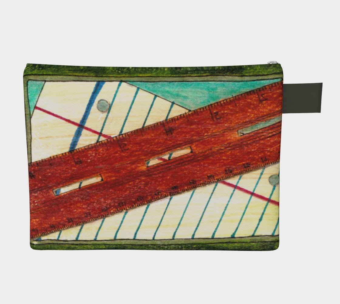 Zippered Cotton Canvas Carry All | Vintage Stationery