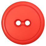 Elan ; Bouton à 2 trous, rouge, 20 mm