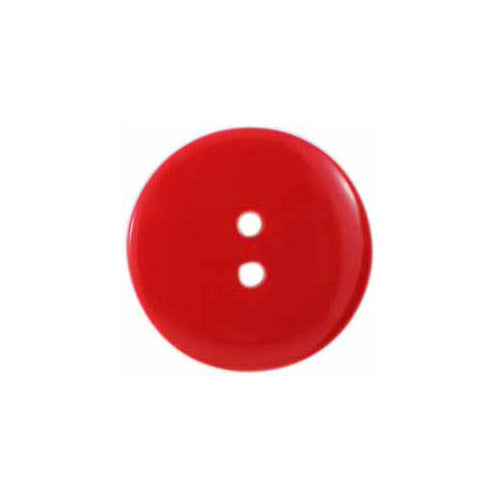 Elan ; bouton à 2 trous, rouge, 18 mm