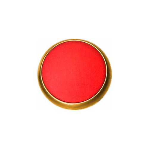 Elan ; Bouton à tige, rouge et or, 23 mm