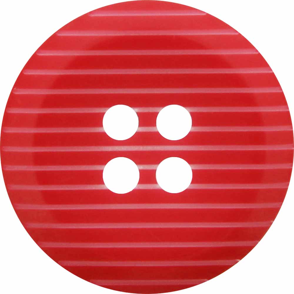 Elan ; Bouton 4 trous, rouge, 19 mm