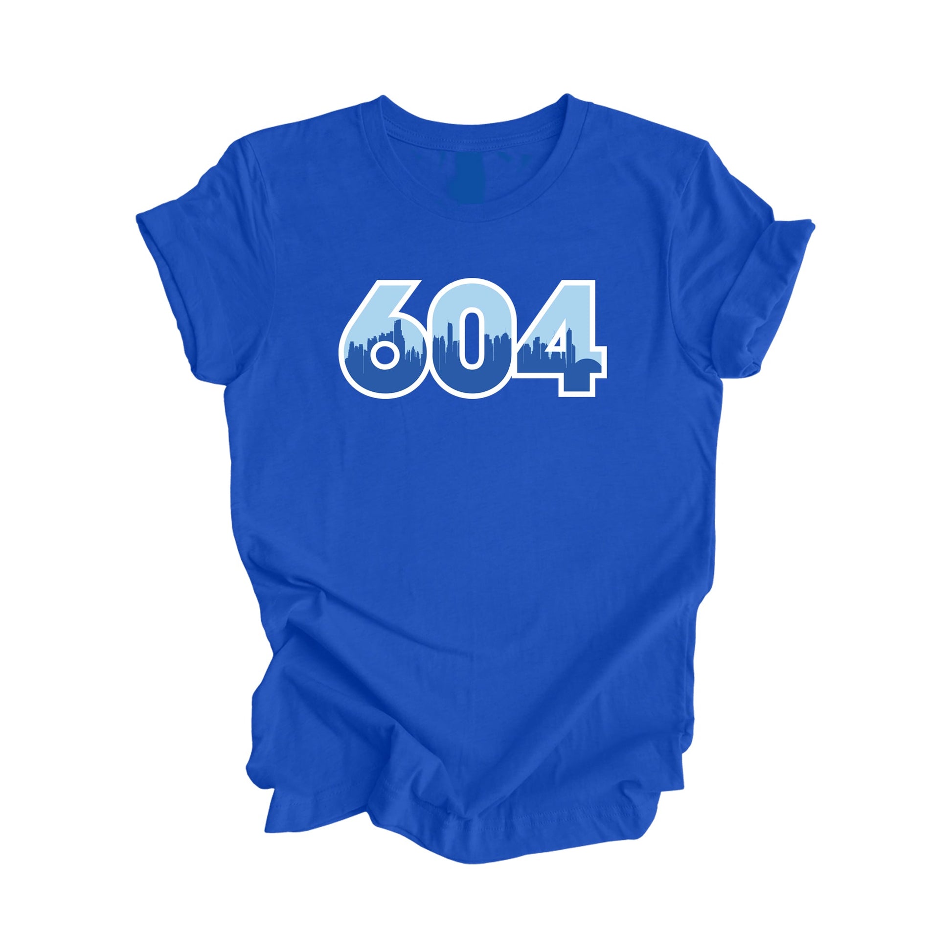 604 Vancouver British Columbia Canada Area Code City Skyline Gift - Unisex T-Shirt - Inspired X