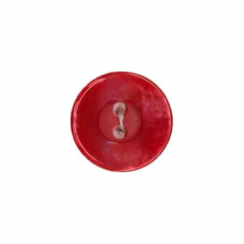 Elan ; bouton à 2 trous, rouge, 18 mm