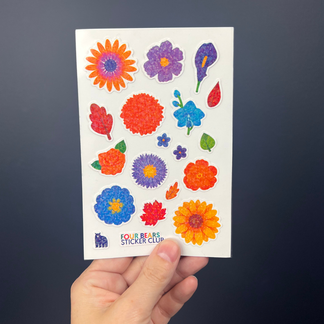 Glittering Fall Flowers