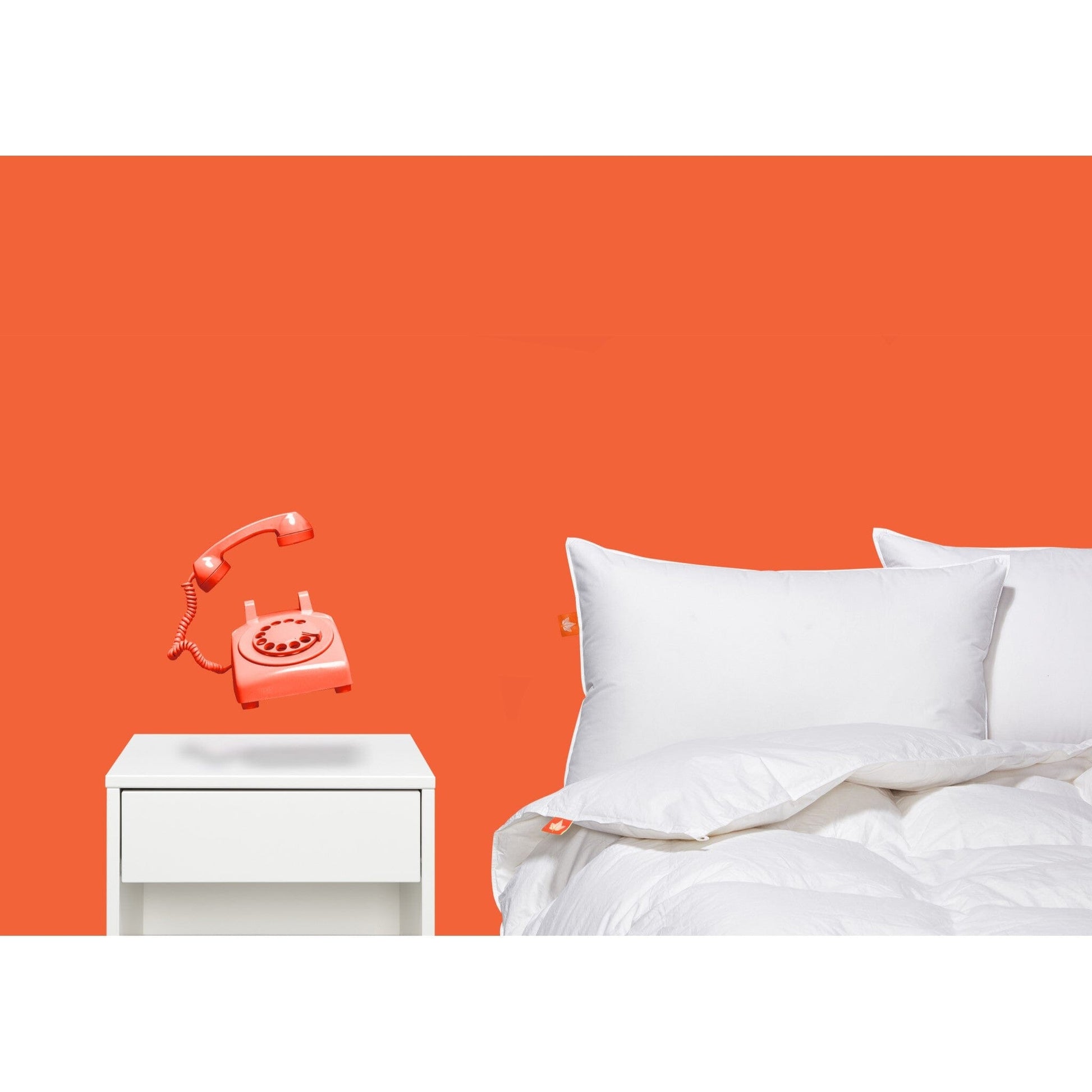 Oreiller en duvet blanc Loft 625