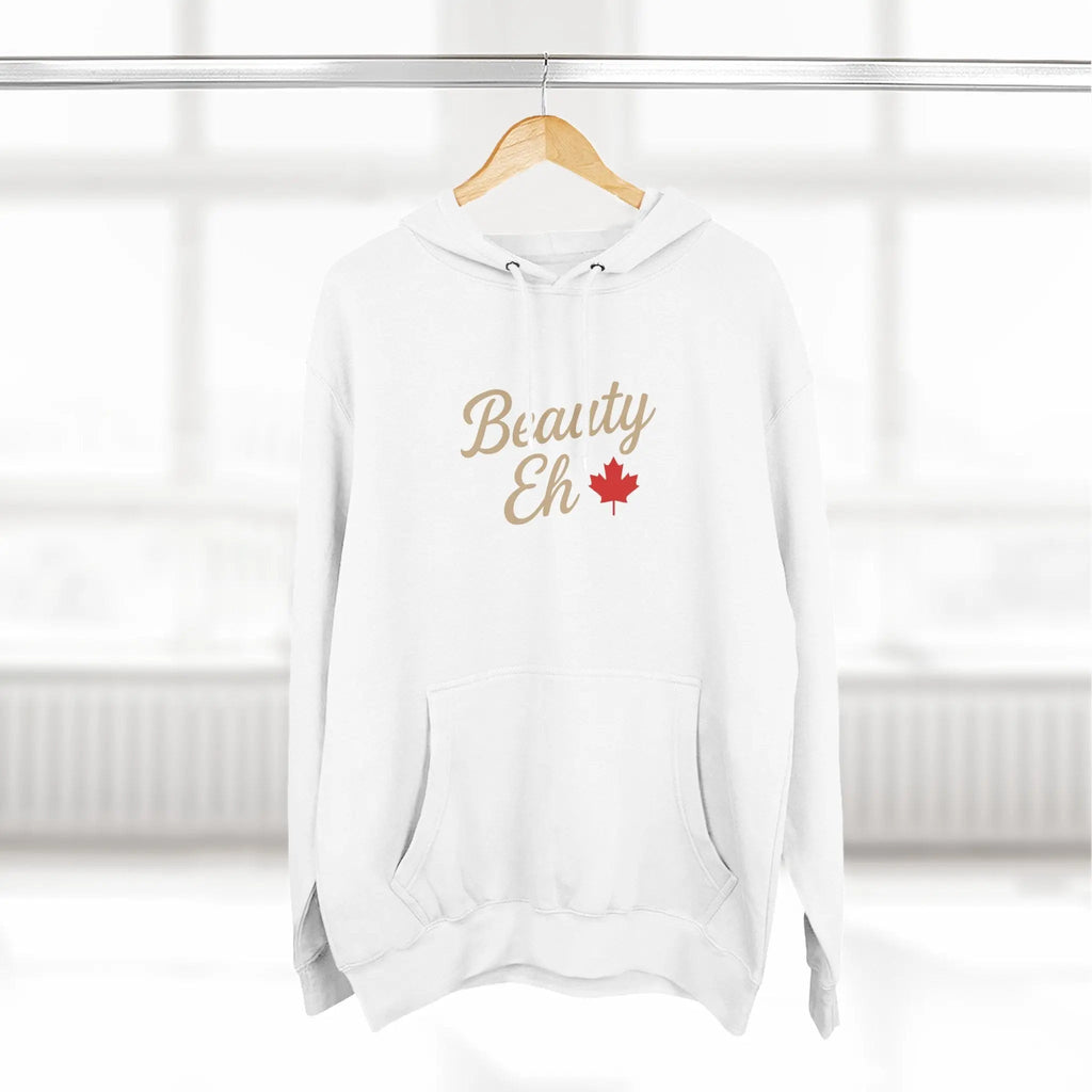 Sweat à capuche Beauty Eh Canadian - Pull-over Maple Leaf Pride - Vêtements pour femmes pour la fête du Canada - Sweat à capuche doublé en polaire confortable