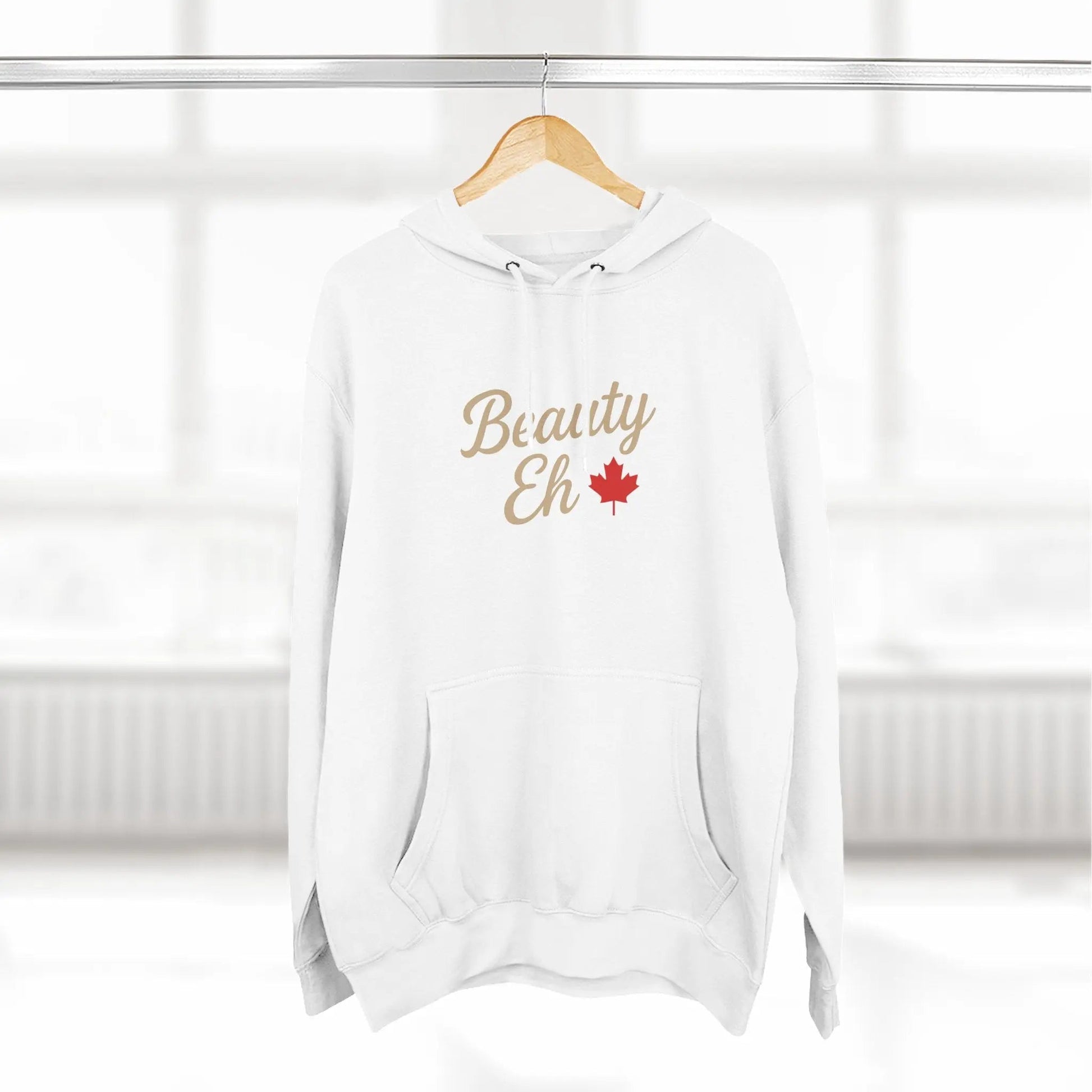 Sweat à capuche Beauty Eh Canadian - Pull-over Maple Leaf Pride - Vêtements pour femmes pour la fête du Canada - Sweat à capuche doublé en polaire confortable
