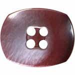Elan ; Bouton 4 trous, bordeaux, 23 mm