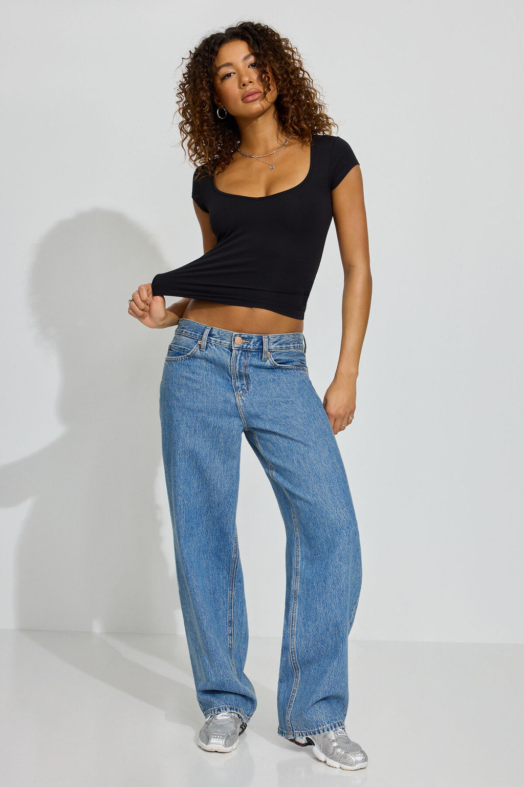 Low Rise Baggy Jeans