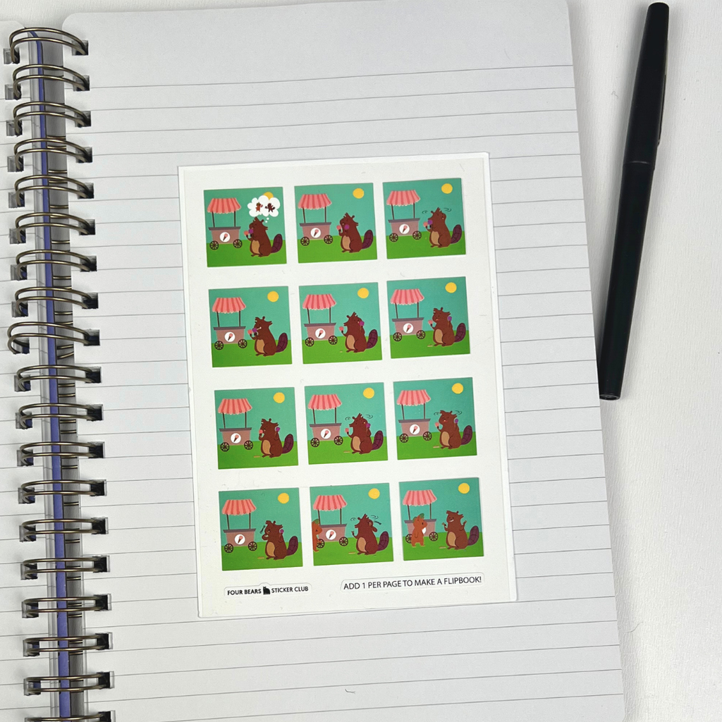 Flipbook sur la crème glacée