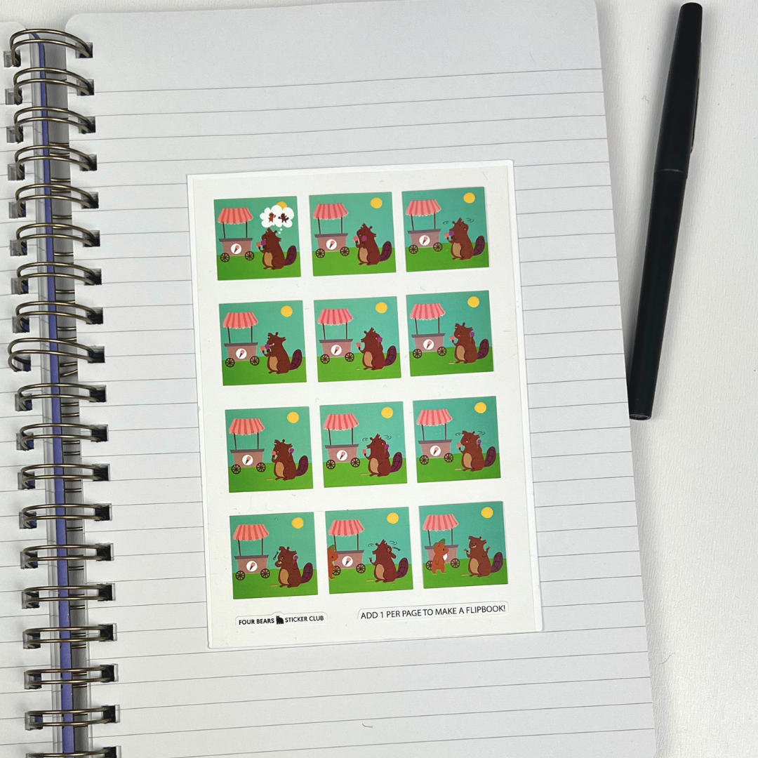 Flipbook sur la crème glacée