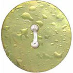 Elan ; Bouton 2 trous, olive, 15 mm