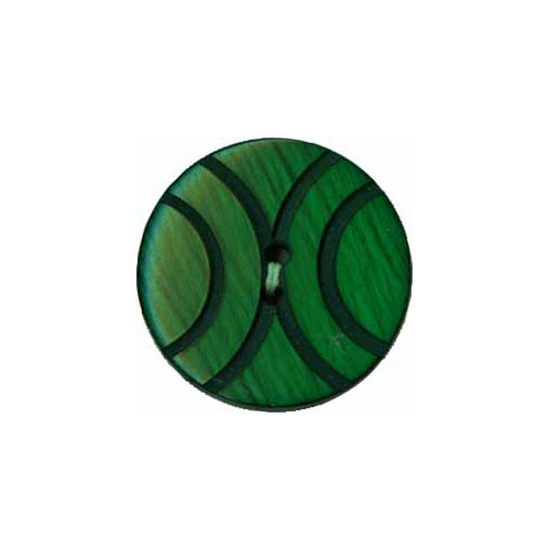 Elan ; bouton à 2 trous, vert, 23 mm