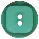 Elan ; Bouton à 2 trous, turquoise, 23 mm