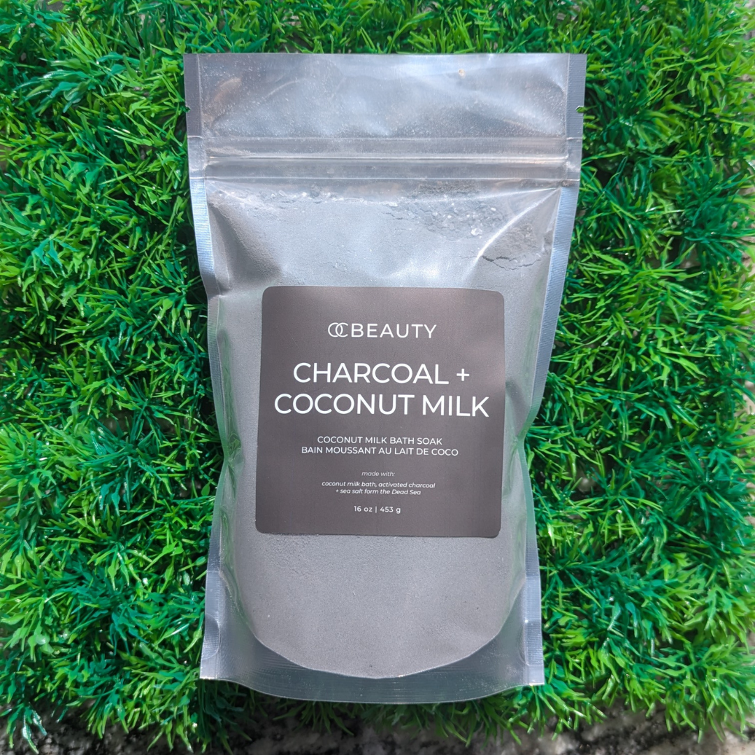 Charcoal + Coconut Milk Bath