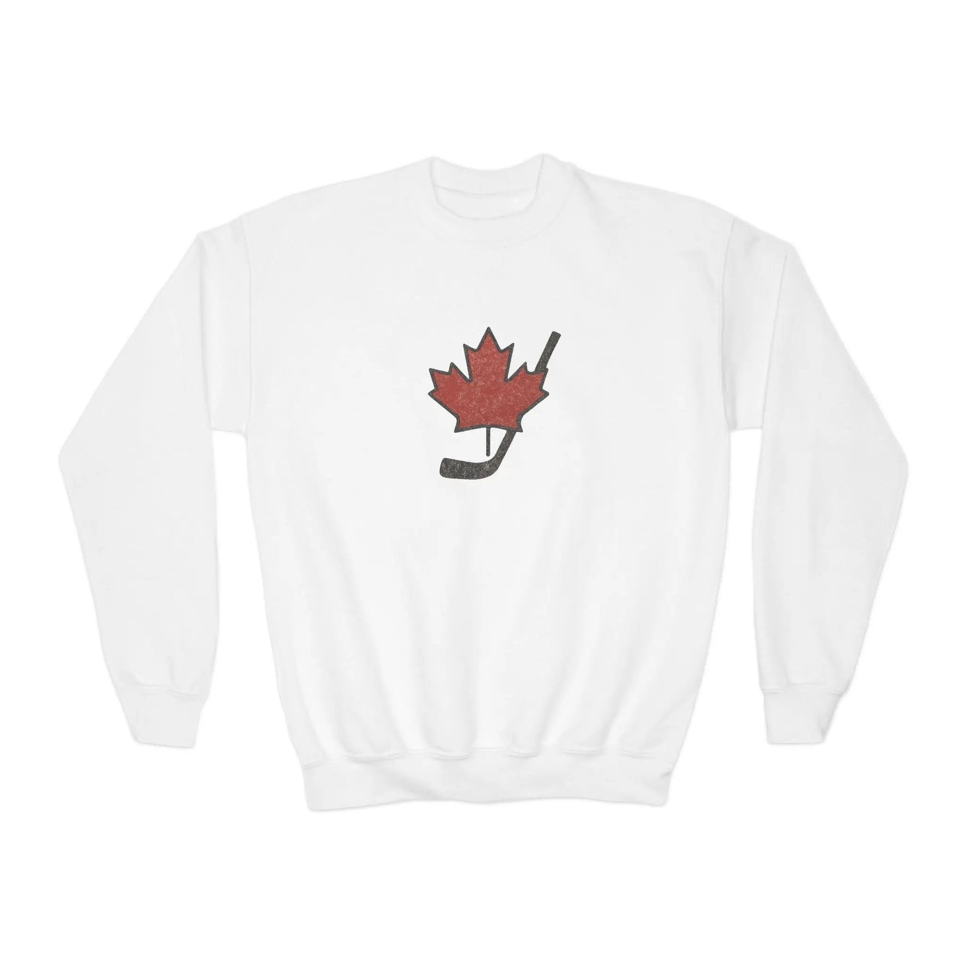 Sweat-shirt ras du cou pour jeunes Maple Stick – Fierté de la feuille d'érable