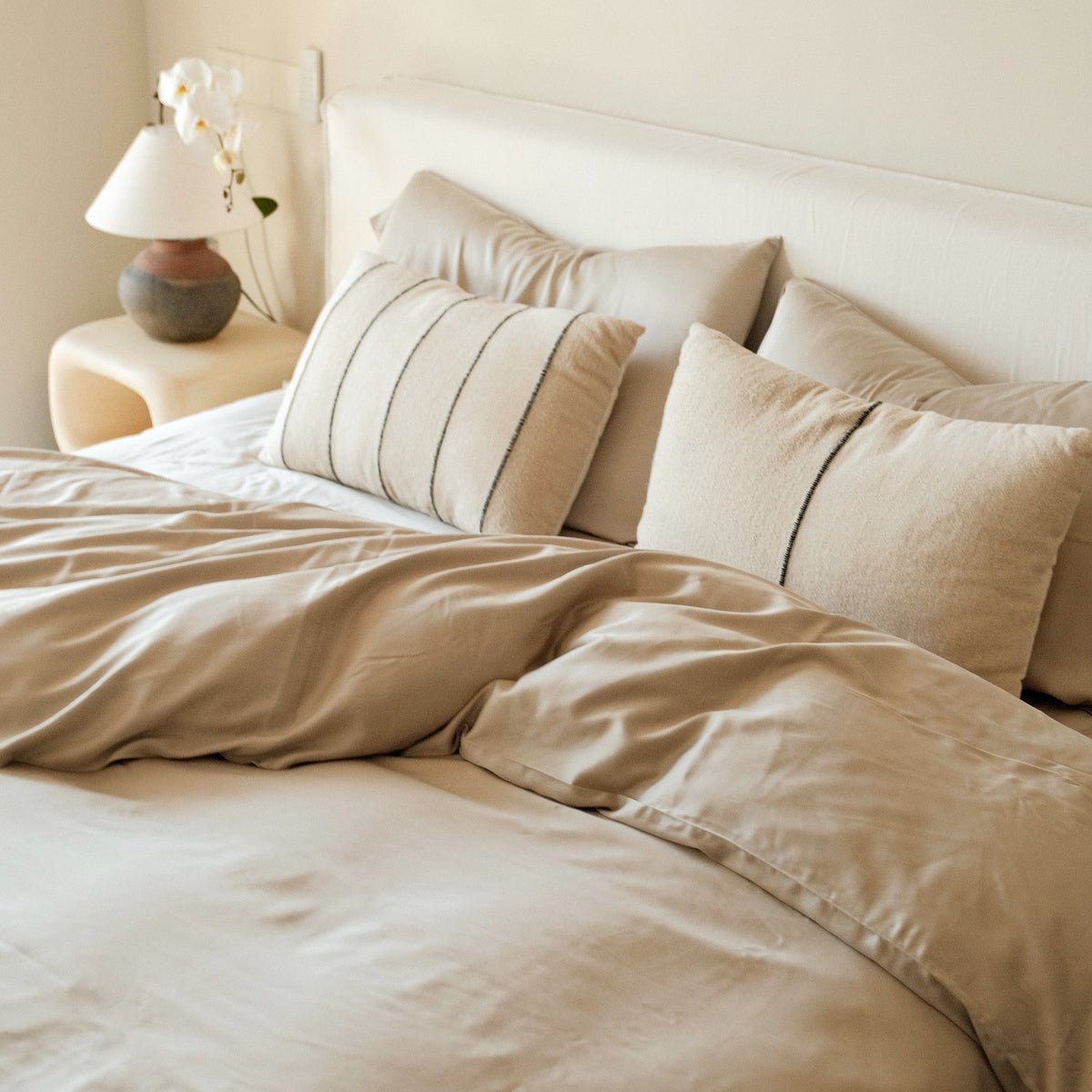 Ensemble de housse de couette en sergé de bambou biologique