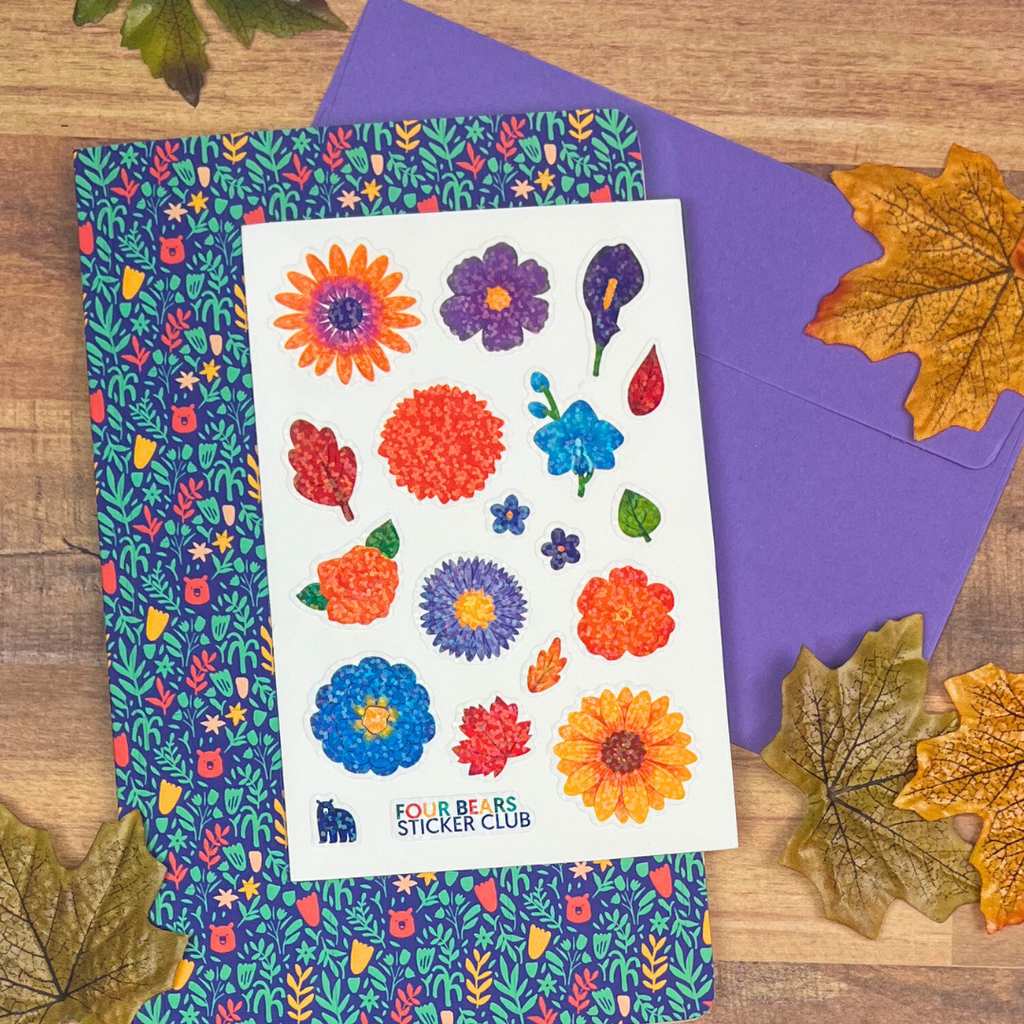 Glittering Fall Flowers