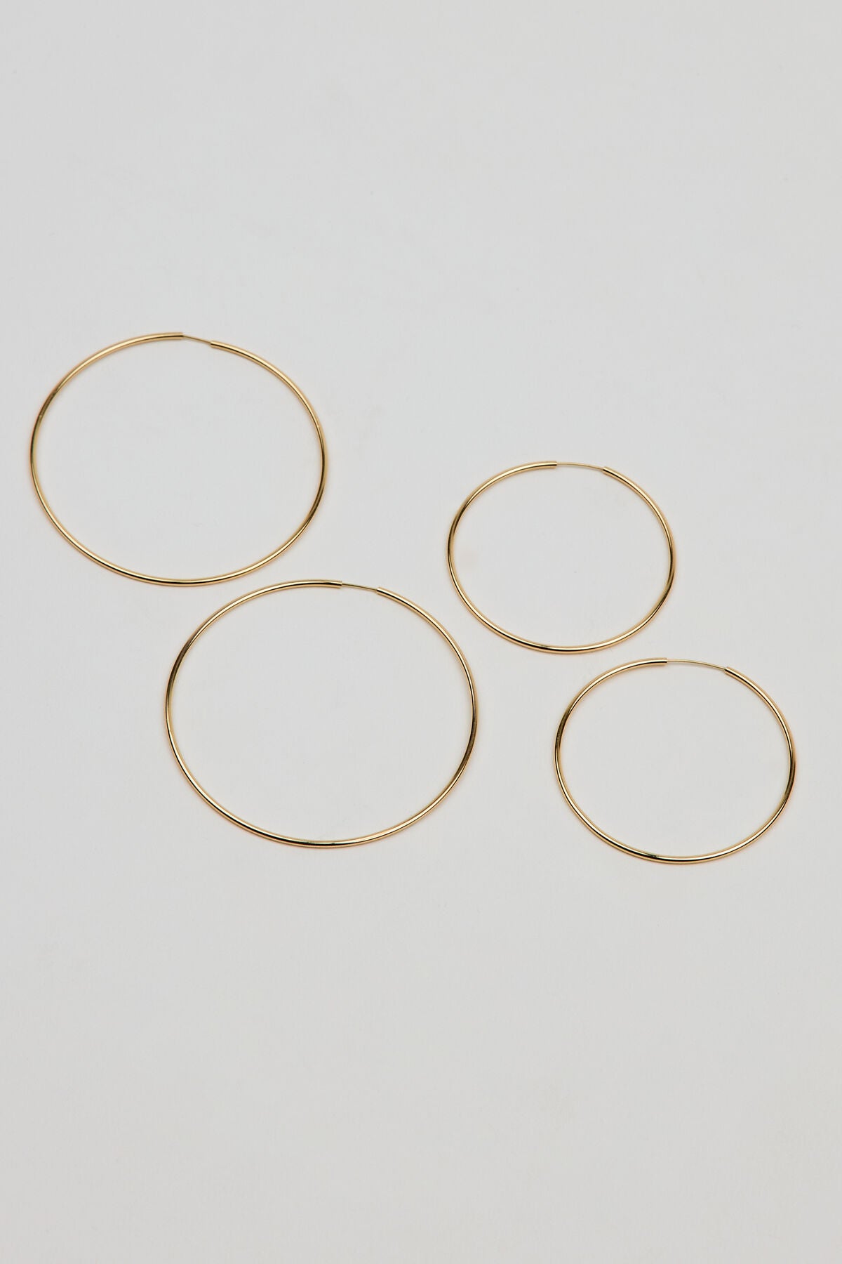 Lot de 2 créoles basiques super fines