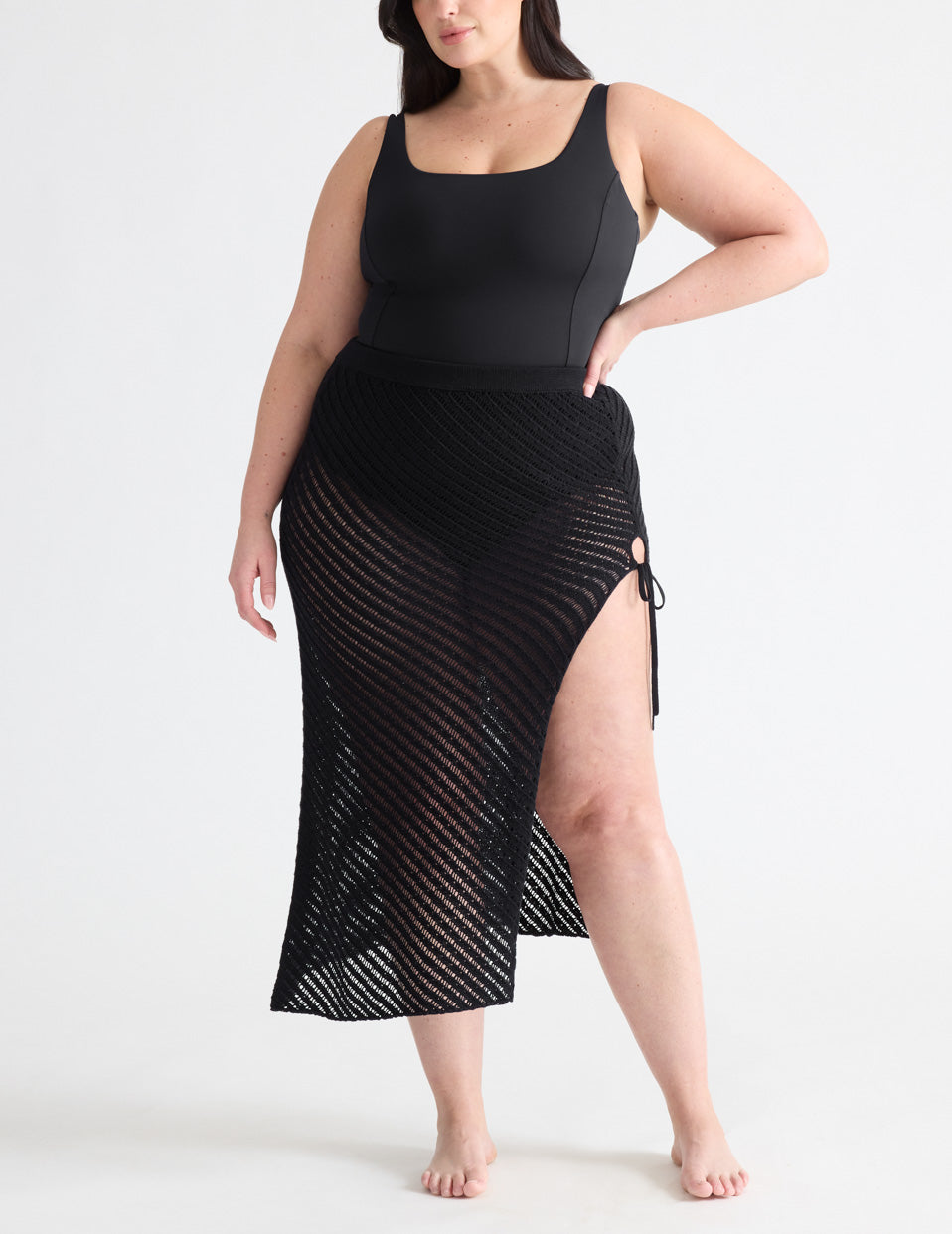 Crochet-Knit Beach Skirt