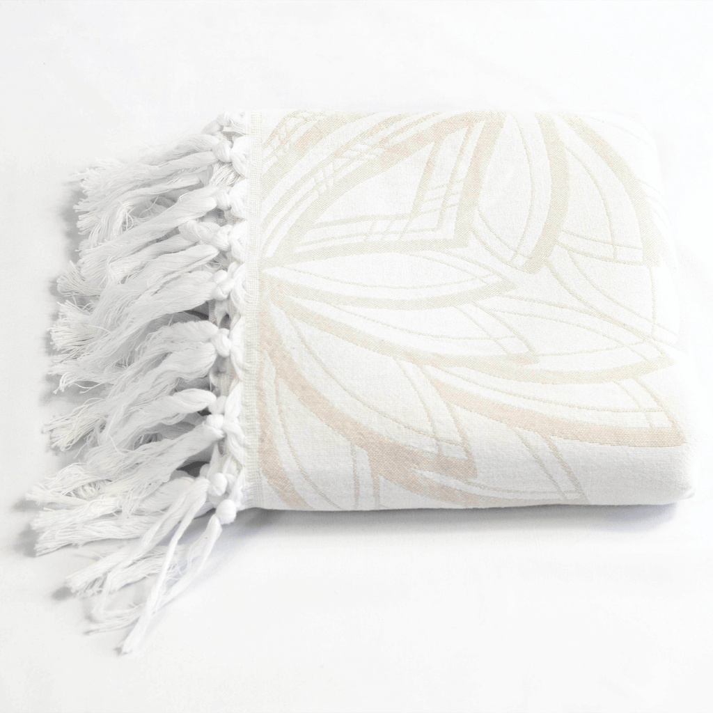 Turkish Towels Canada | Body Towel | Oat + White