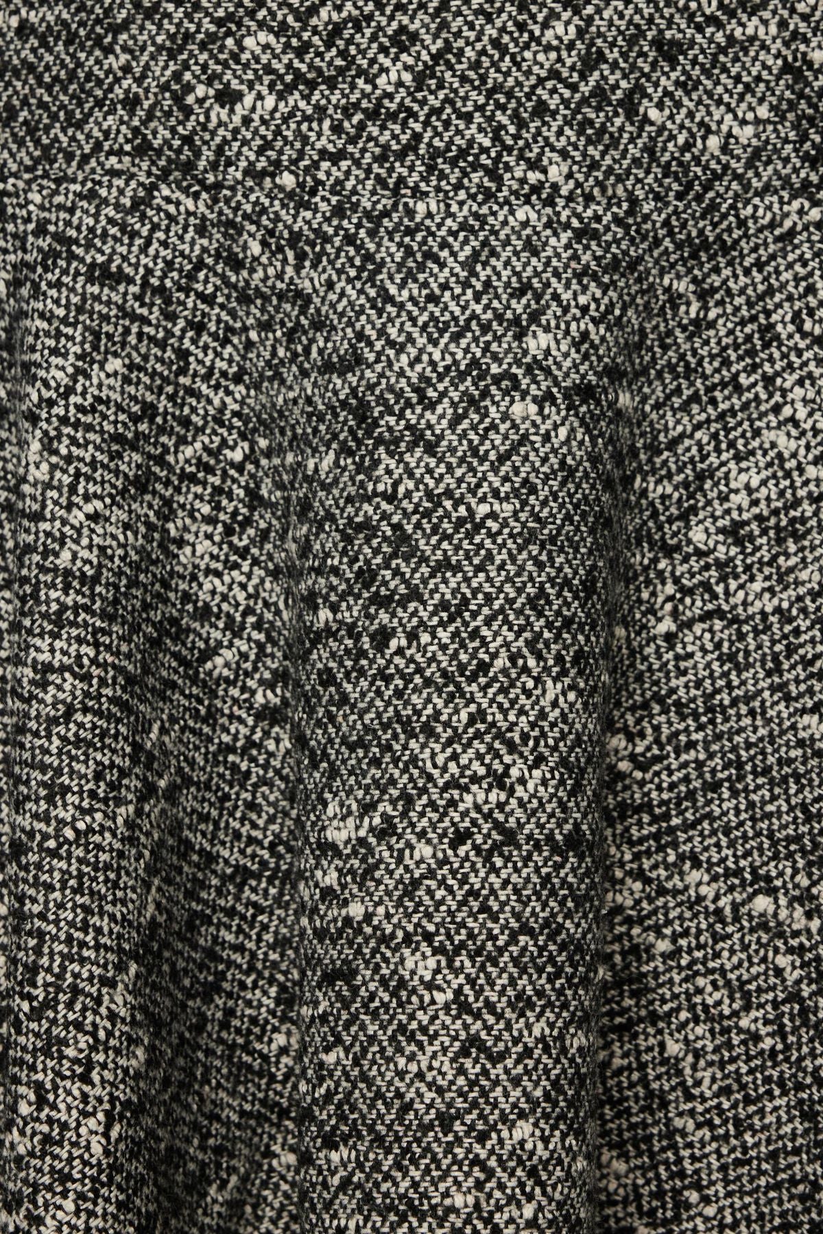 Flare Tweed Mini Dress