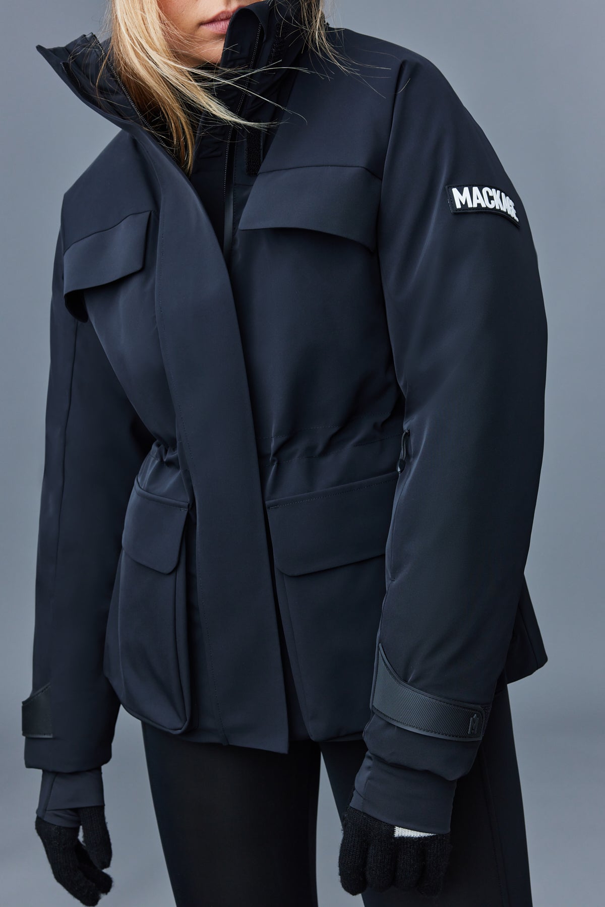 Veste de ski en duvet moyen ICLYN-R avec capuche amovible