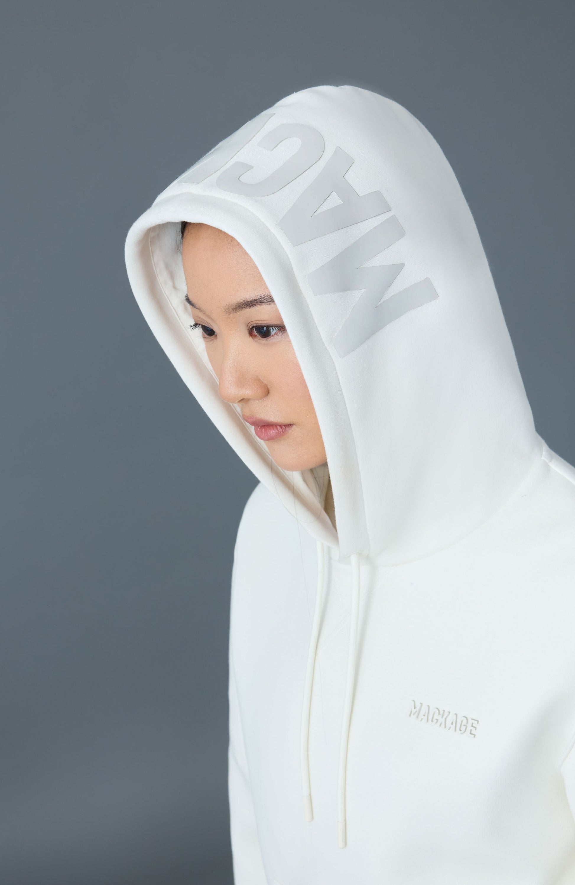 Sweat à capuche avec logo en jersey double face ZOSIA