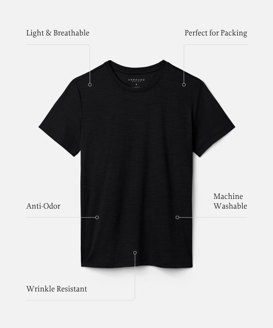 T-shirt ultraléger en laine mérinos pour femme