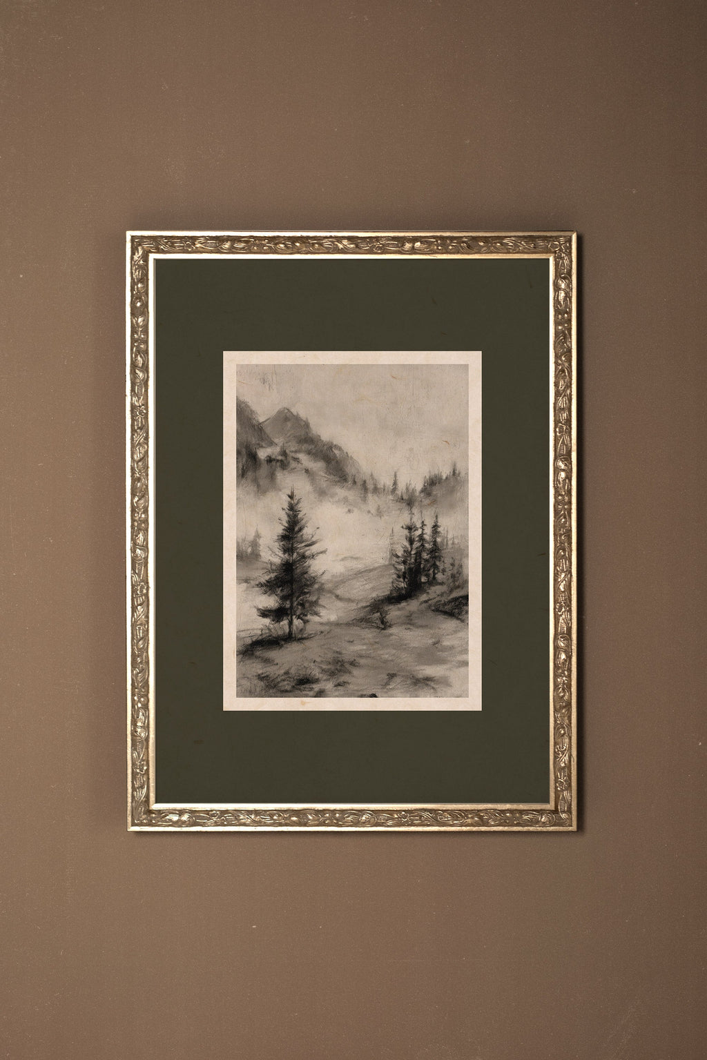 Misty Heights, Vintage Silver Frame