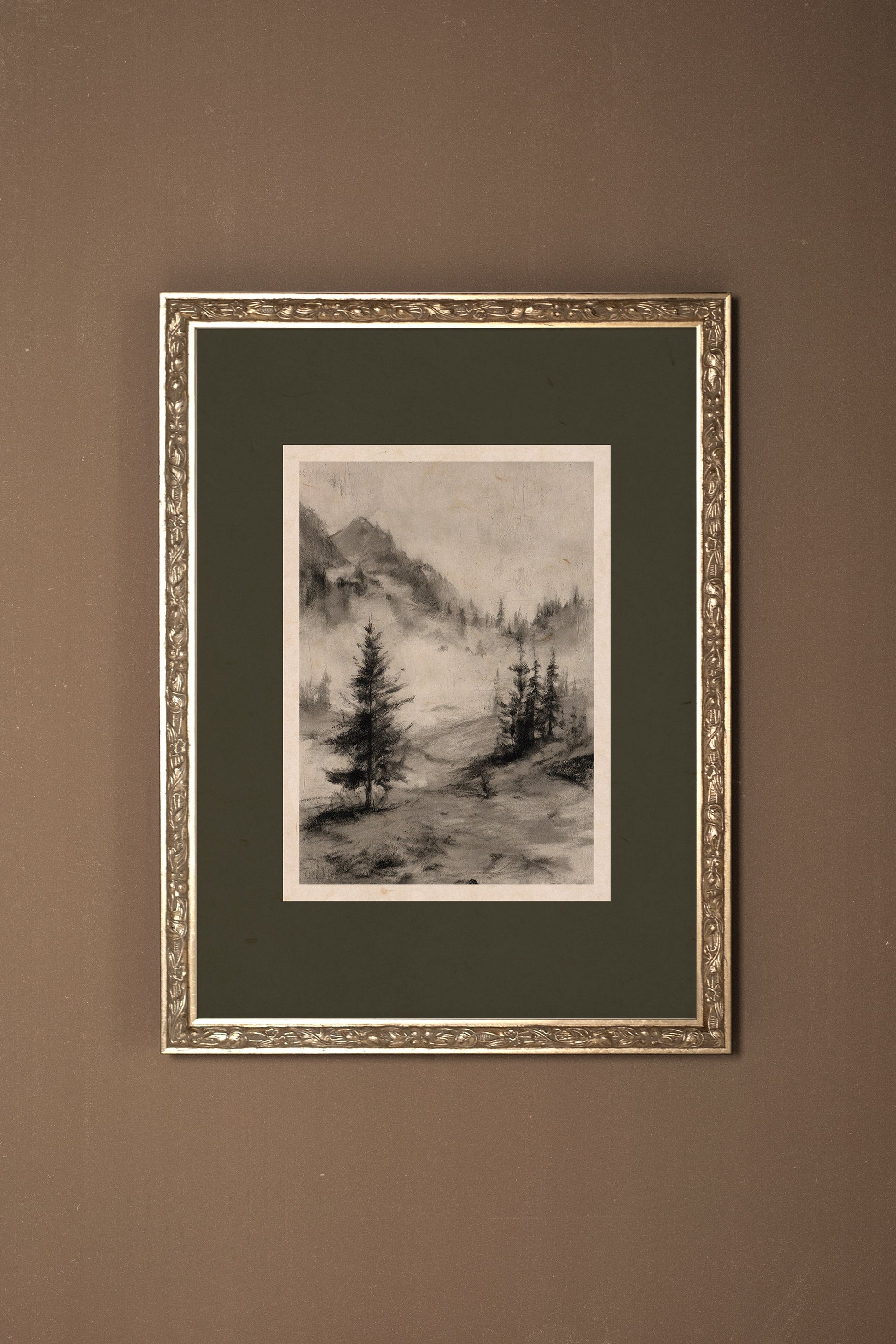 Misty Heights, Vintage Silver Frame