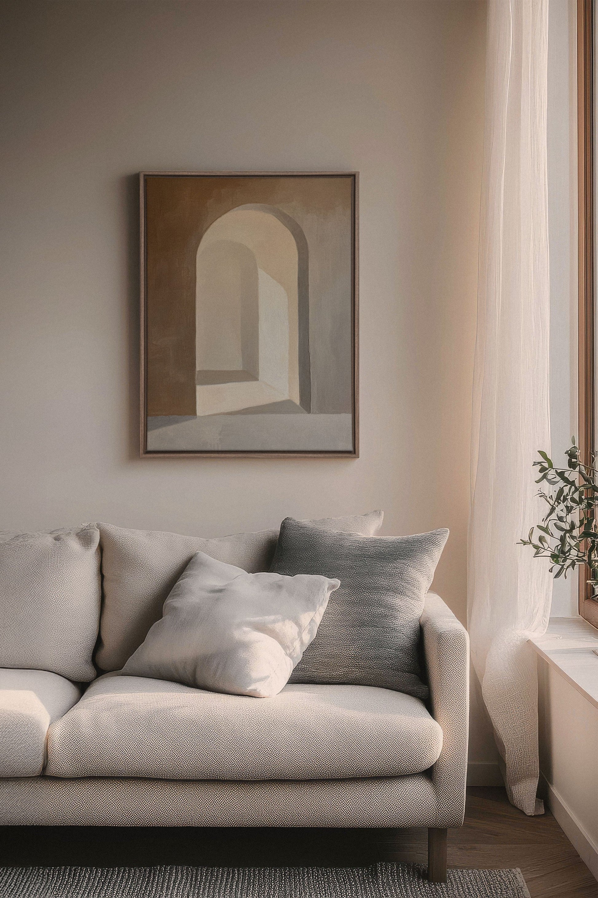 GOLDEN ARCH, Stretched Canvas Artwork
