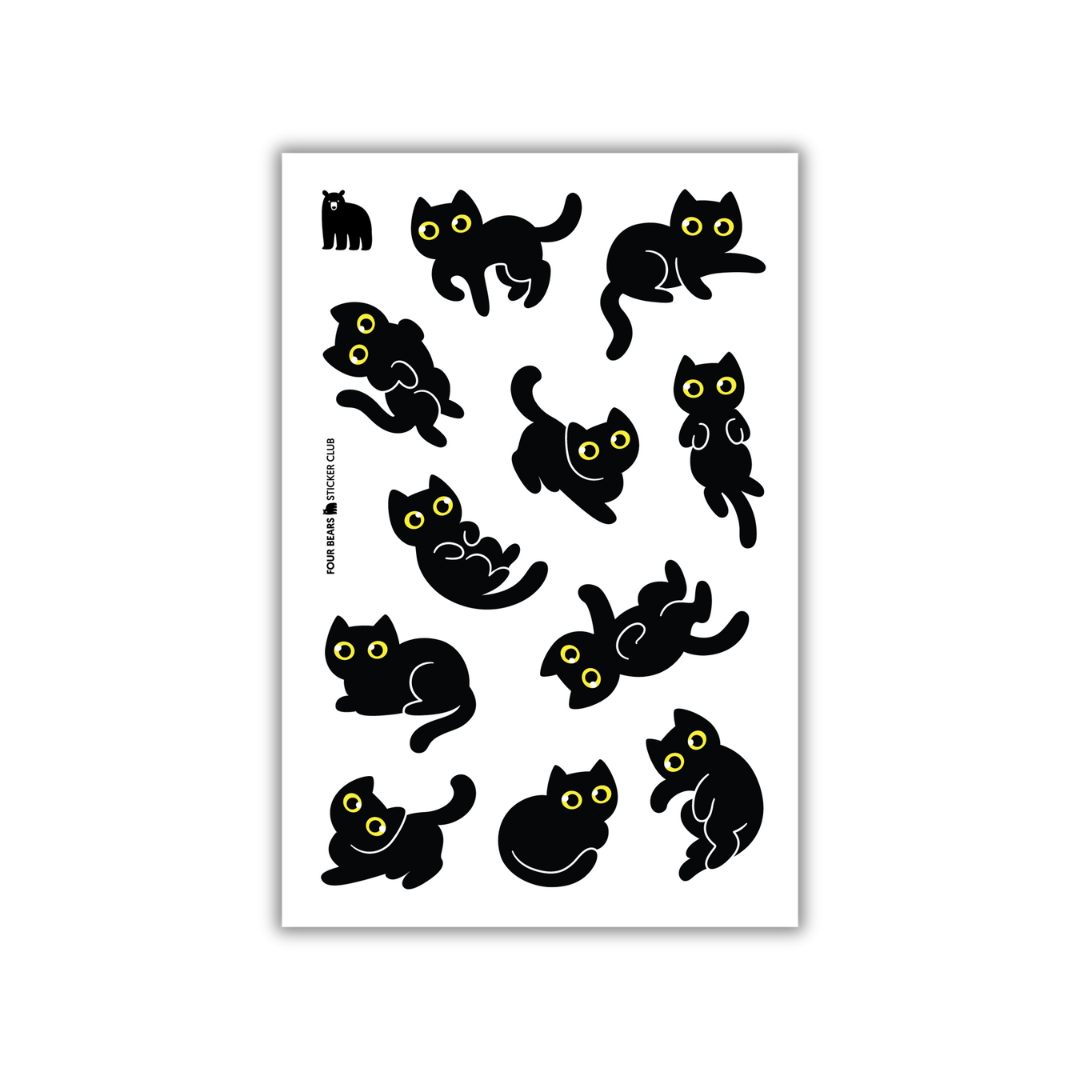 Fuzzy Black Cats