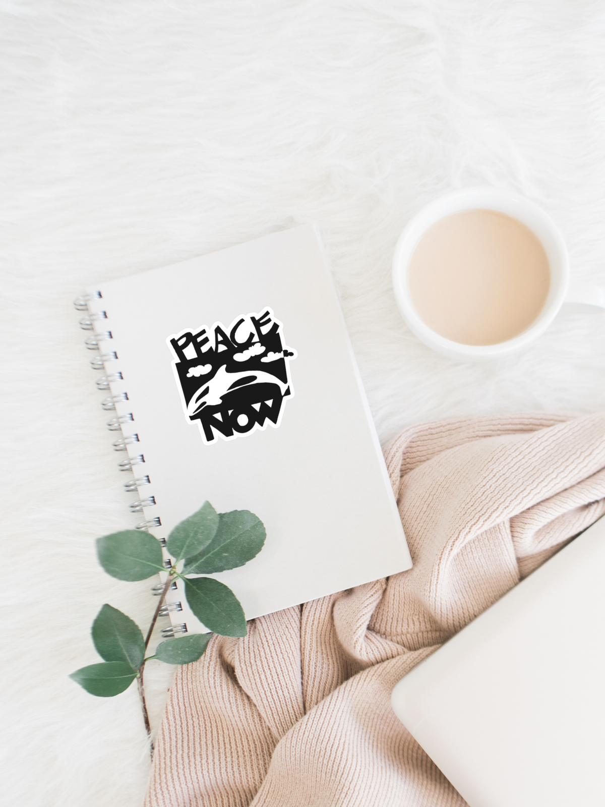 PEACE NOW Eco Vinyl Sticker