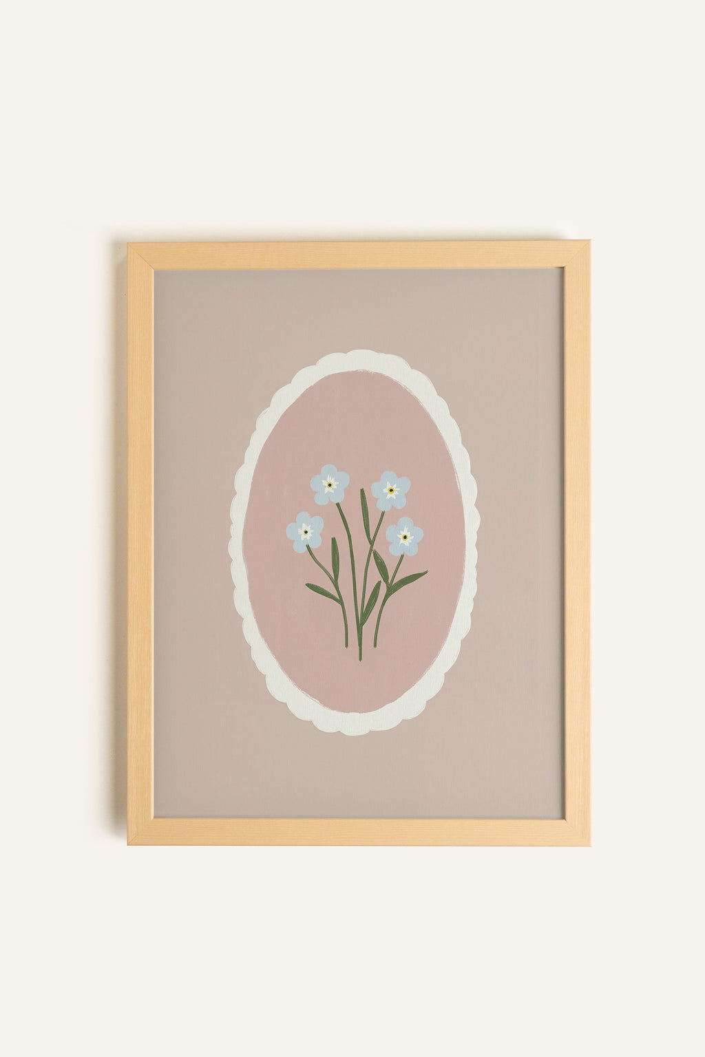 Tender Flowers, Framed Stretched Canvas