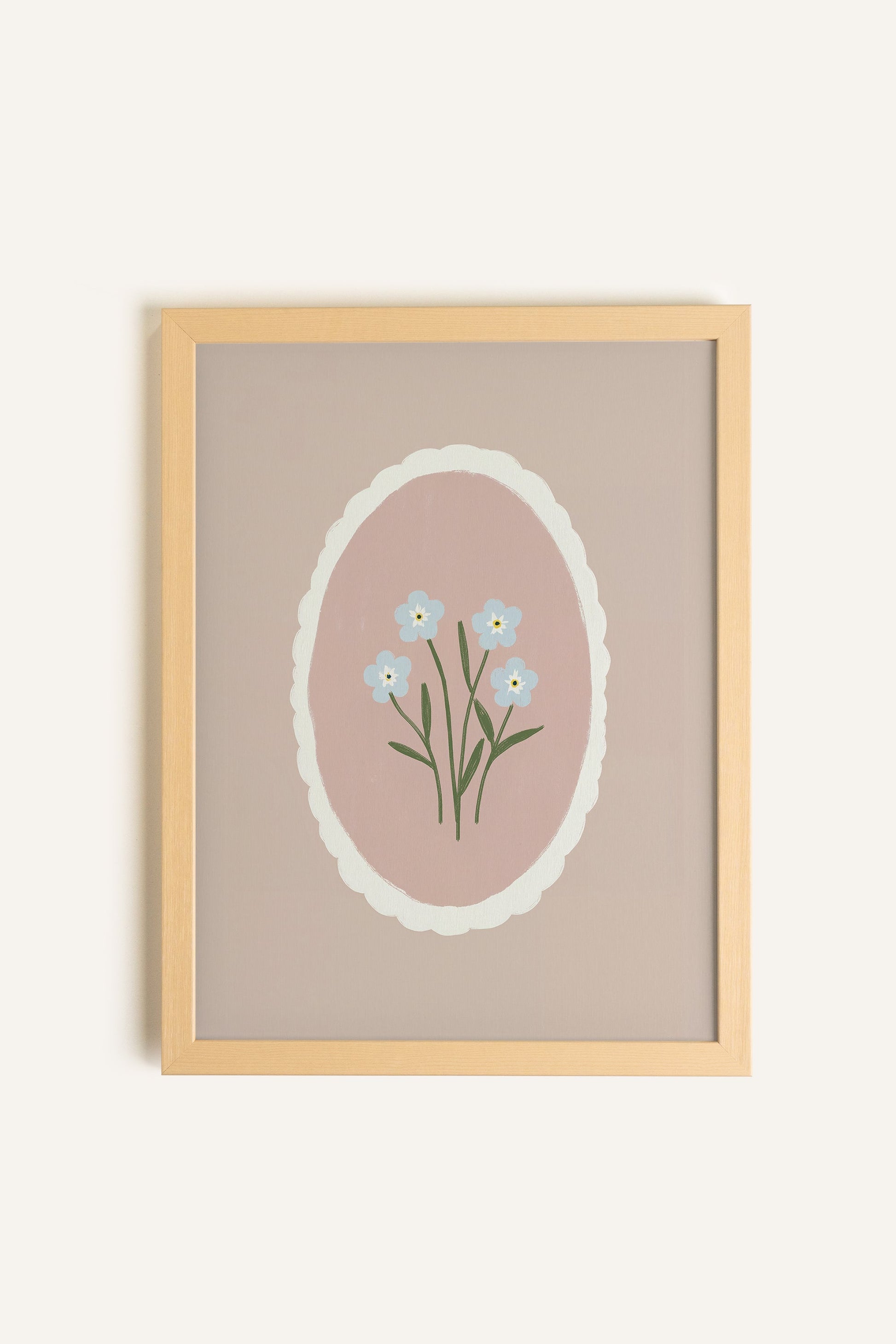 Tender Flowers, Framed Stretched Canvas